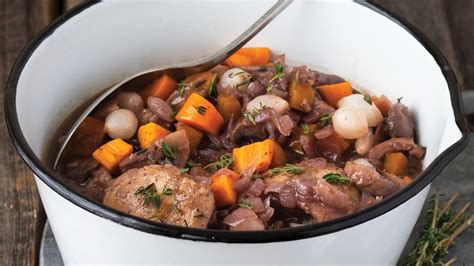 Chicken Bourguignon | Recipe | Calories in vegetables, Chicken and ...