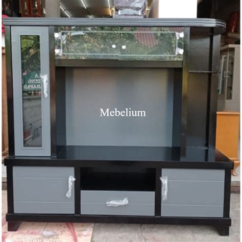 Jual Jabodetabek Lemari Tv Minimalis Modern Romaine In Kayu