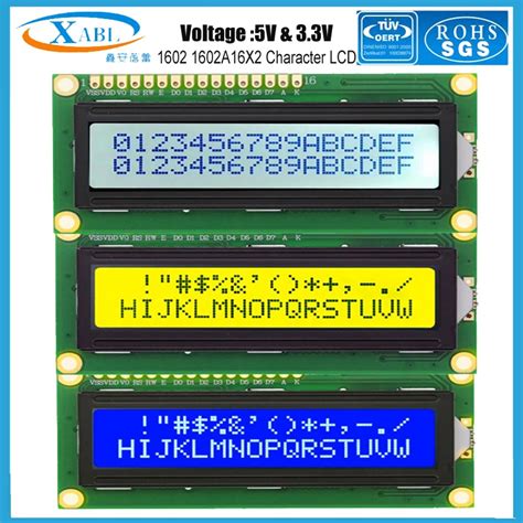 M Dulo Lcd Xabl A X Color Lcm Azul Gris Amarillo