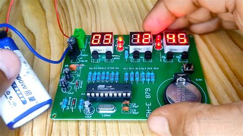 Diy Clock Kit She With At C Microcontroller Six Digit