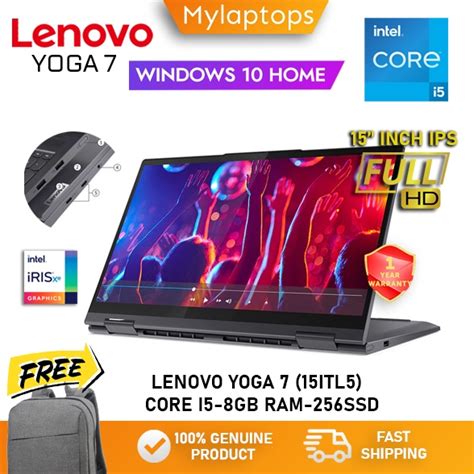 NEW LENOVO YOGA 7 15ITL5 2 IN 1 CORE I5 11TH GEN 8GB RAM 256GB