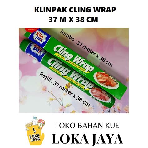 Jual KLINPAK CLING WRAP 37M X 38 CM JUMBO REFILL Shopee Indonesia