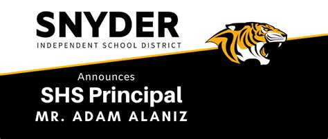 New Principal For Snyder High School Announced Snyder Isd