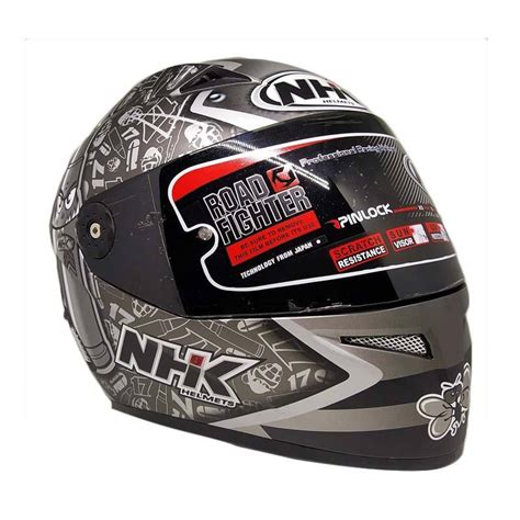 Jual NHK Terminator TT Karel Abraham Helm Full Face SILVER DOF M Di