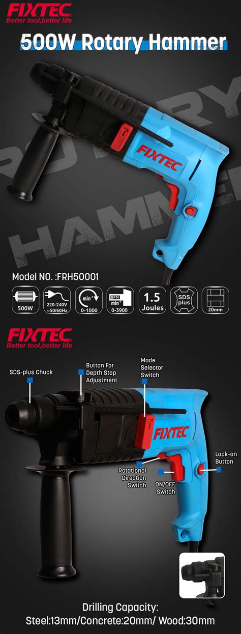 Fixtec W Mm Rotary Hammer