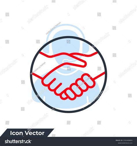 Handshake Icon Logo Vector Illustration Partnership Stock Vector ...