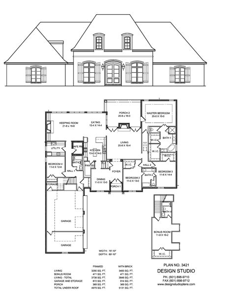 Plan 3421 Design Studio