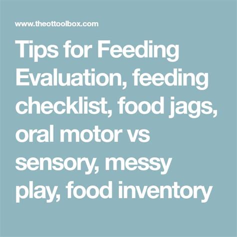 5 Tips For Completing A Feeding Evaluation The Ot Toolbox In 2022