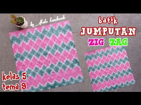 Cara Membuat Batik Jumputan Teknik Shibori Motif Zigzag Batik Ikat