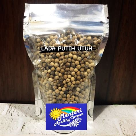 Jual Lada Putih Utuh Bangka Merica Putih Shopee Indonesia