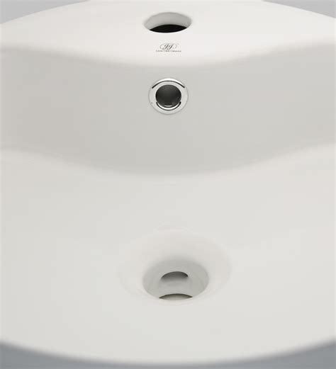 Buy Round Shape Ceramic White Counter Top Wash Basin L W