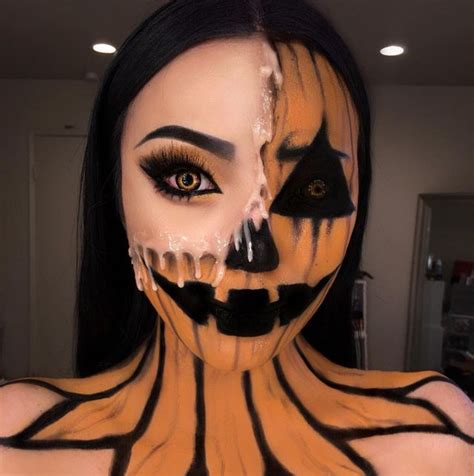 23 Easy Pumpkin Makeup Ideas For Halloween Costumes In 2021