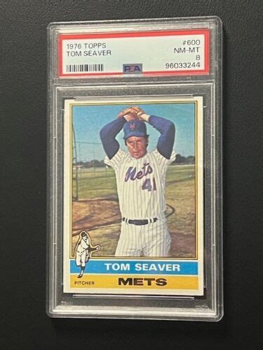 Topps Baseball Tom Seaver New York Mets Hof Psa Nm Mt Ebay