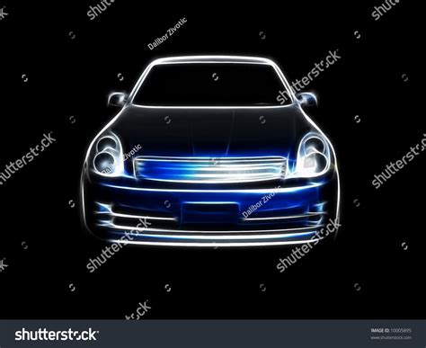 Blue Car Front Stock Photo 10005895 Shutterstock