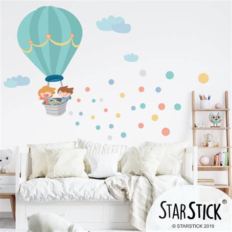 Vinilo Infantil Globo Con Confeti Vinilo Decorativo De Pared Para