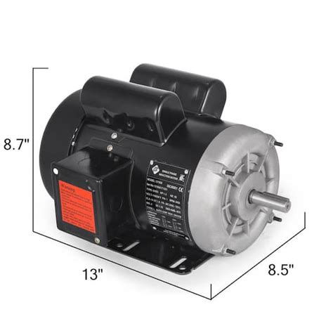 VEVOR 1 5 HP Air Compressor Motor 5 8 In Shaft TEFC Electric Motor