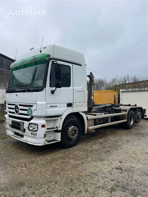 Mercedes Benz Actros 2546 Hook Lift Truck For Sale Germany Bielefeld