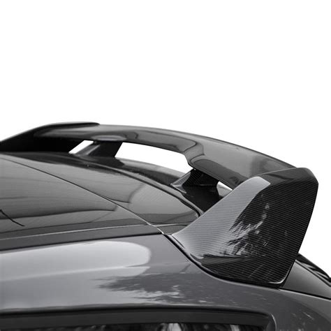 Seibon® Rs16fdfo Oe Style Gloss Black Carbon Fiber Rear Roof Spoiler With Light