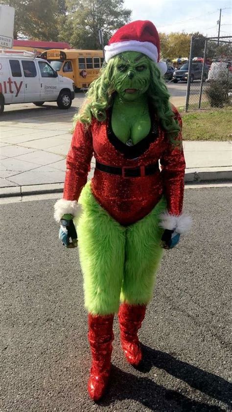 Female Grinch Ugly Outfits Cute Costumes Funny Christmas Costumes