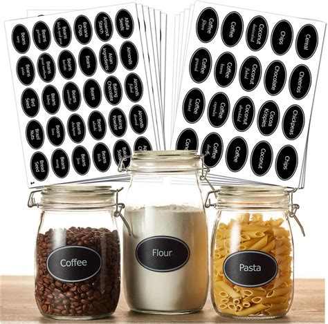 350 Printed Chalkboard Pantry Label Set