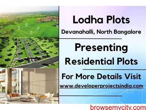 Lodha Residential Plots Crafting Your Dream Haven In Devanahalli