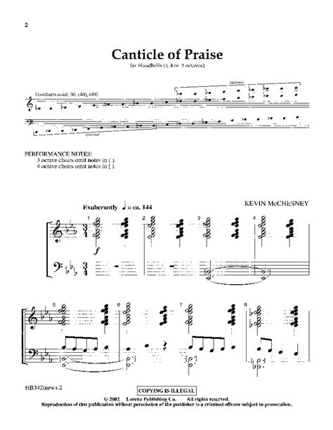 Canticle Of Praise By Mcchesney J W Pepper Sheet Music