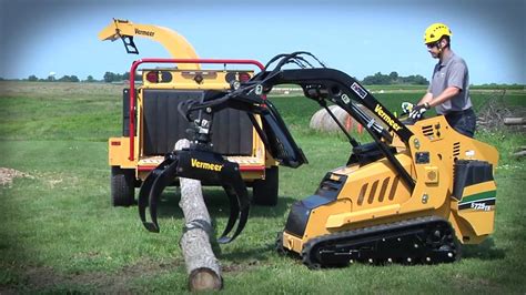 S725tx With Log Grapple Mini Skid Steer Vermeer Tree Care Equipment