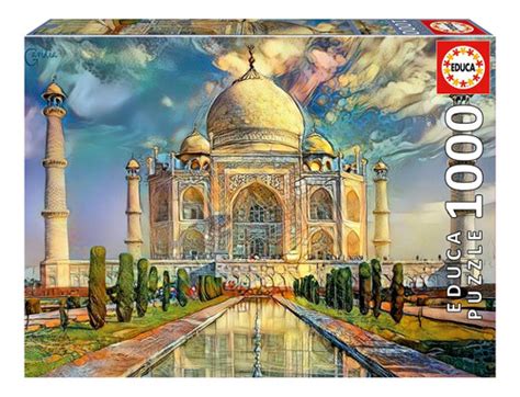 Rompecabezas Paisaje Hermoso Taj Mahal 1000pcs Educa Febo FEBO