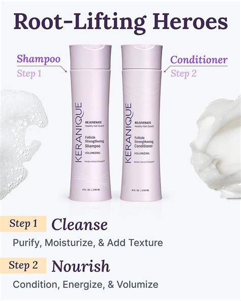 Keranique Hair Growth Shampoo And Conditioner Set Keratin Treatment For Thinning Hair