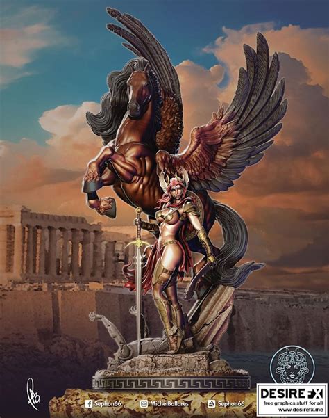 Desire FX 3d Models Pegasus And Female Perseus 3D Print Model