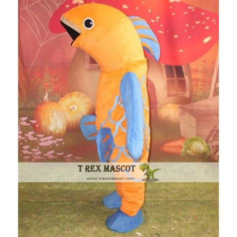 Golden Fish Mascot Costume For Adult