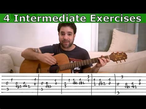 Free Video Intermediate Fingerstyle Exercise Riffs Guitar Lesson