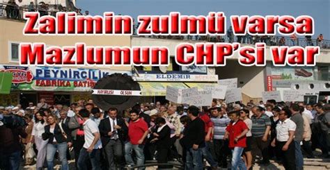 Zalimin zulmü varsa Mazlumun CHPsi var Bolu Olay