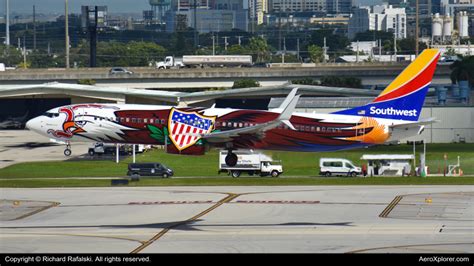 N F Southwest Airlines Boeing By Richard Rafalski