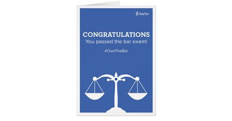 Congrats You Passed The Bar Exam Greeting Card