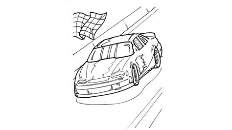 Dibujo De Coche De Carreras Para Colorear Y Pintar 51032