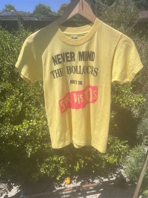 Vintage Early 80s ScreenStars Sex Pistols Yellow T Sh Gem