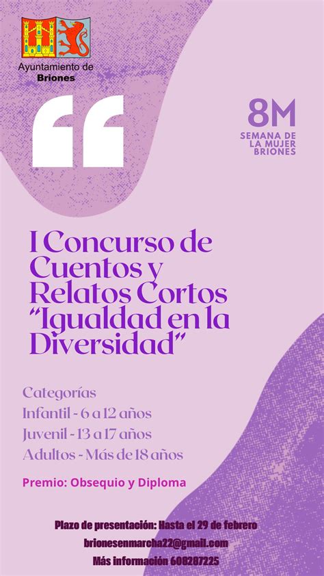 I Concurso De Cuentos Y Relatos Cortos Villa De Briones