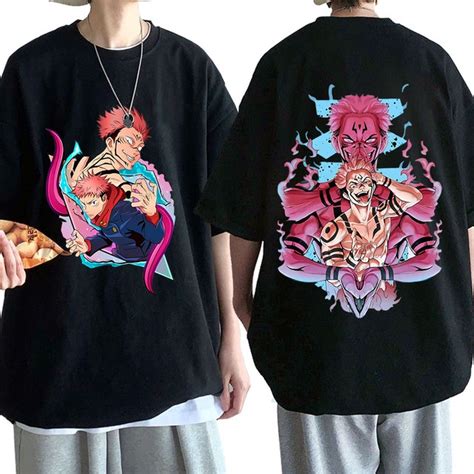 Camiseta Básica Sukuna e Yuji Jujutsu Kaisen Shopee Brasil