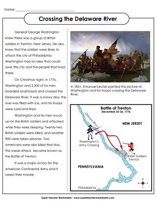 Revolutionary War Battles Map Worksheet