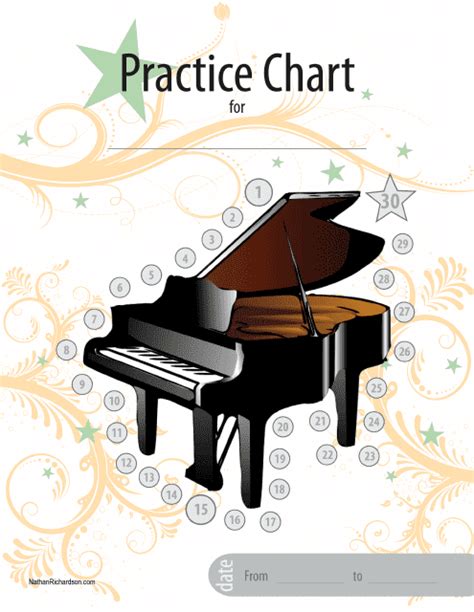 Piano Practice Chart Template Download Printable PDF | Templateroller