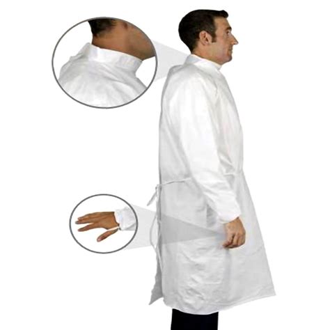 Cleanroom Gown Small White Sterile Not Rated Disposable