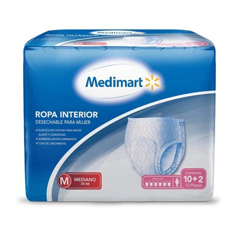 Ropa Interior Para Incontinencia Medimart Mediano Para Mujer Pzas