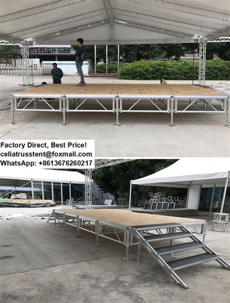 Outdoor Aluminium Stage Design with Stair - Event Stage Structure