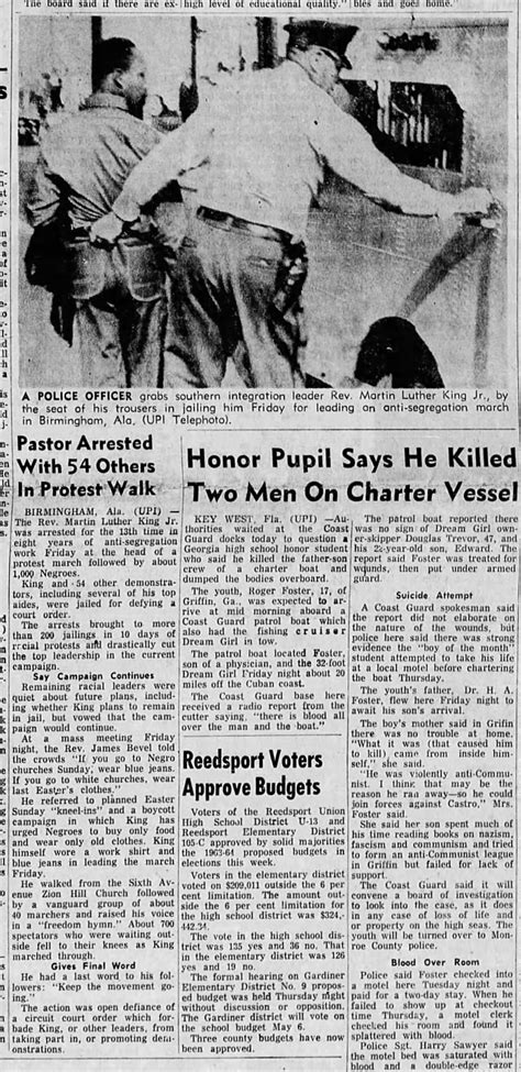 Martin Luther King Jr. is arrested in Birmingham, Alabama, 1963 ...