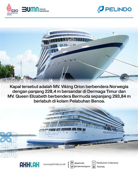 Kedatangan Dua Kapal Cruise Bersamaan Pelindo Pelabuhan Benoa Berikan