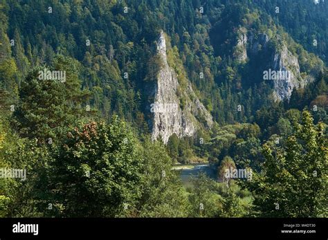 Beautiful Panoramic View Of The Pieniny National Park Poland In Sunny