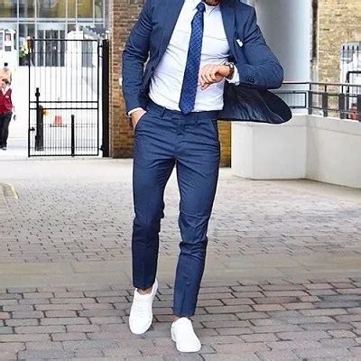 How to Wear Sneakers with a Suit