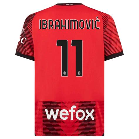 Kinder Zlatan Ibrahimovic Rot Schwarz Heimtrikot Trikot T Shirt