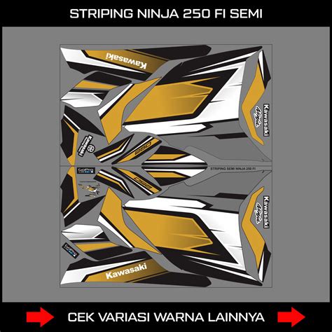 STICKER STRIPING SEMI FULL NINJA Fi 250 GRAFIS STIKER SEMI FULL NINJA